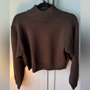 Wilfred Free cropped black sweater - SZ XS